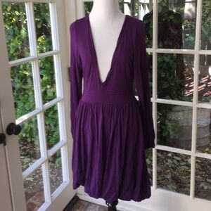 Wilster Purple V-neck dress